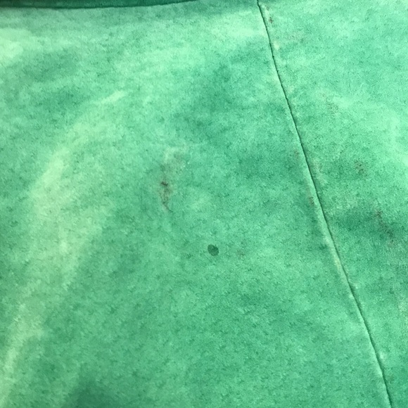 Giuliana Rancic Green Suede Jacket with Side Pockets Size XL - Picture 13 of 13